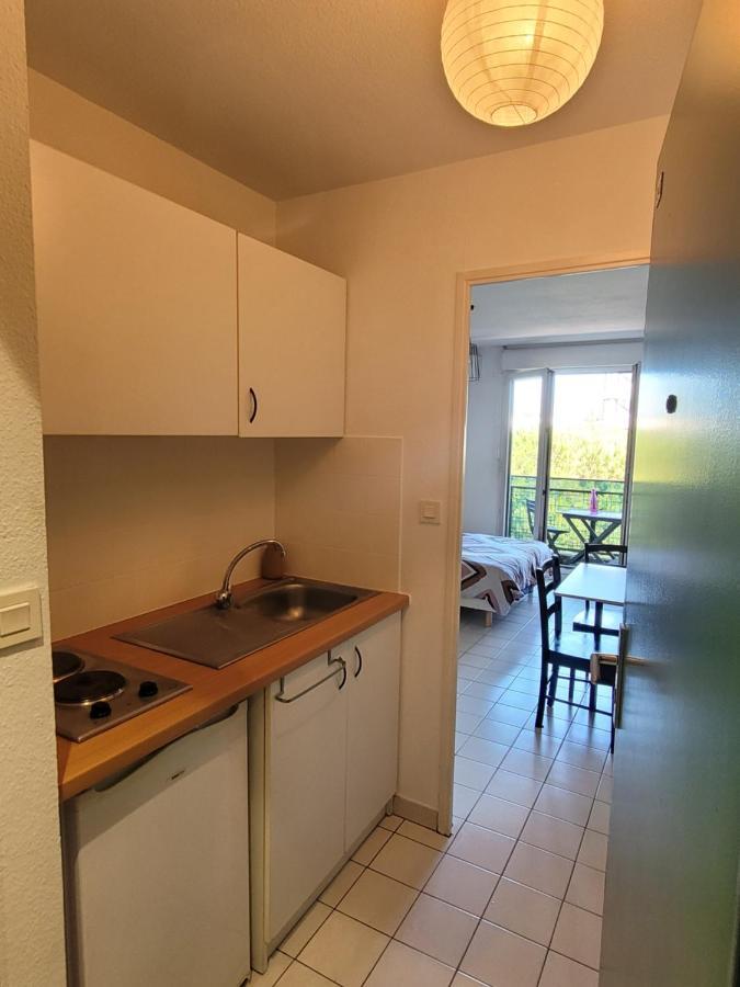 Apartamento Charmant Studio Vue Sur Les Berges Du Lez Montpellier Exterior foto