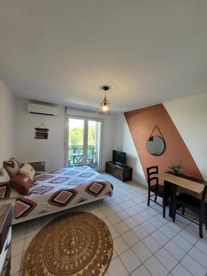 Apartamento Charmant Studio Vue Sur Les Berges Du Lez Montpellier Exterior foto